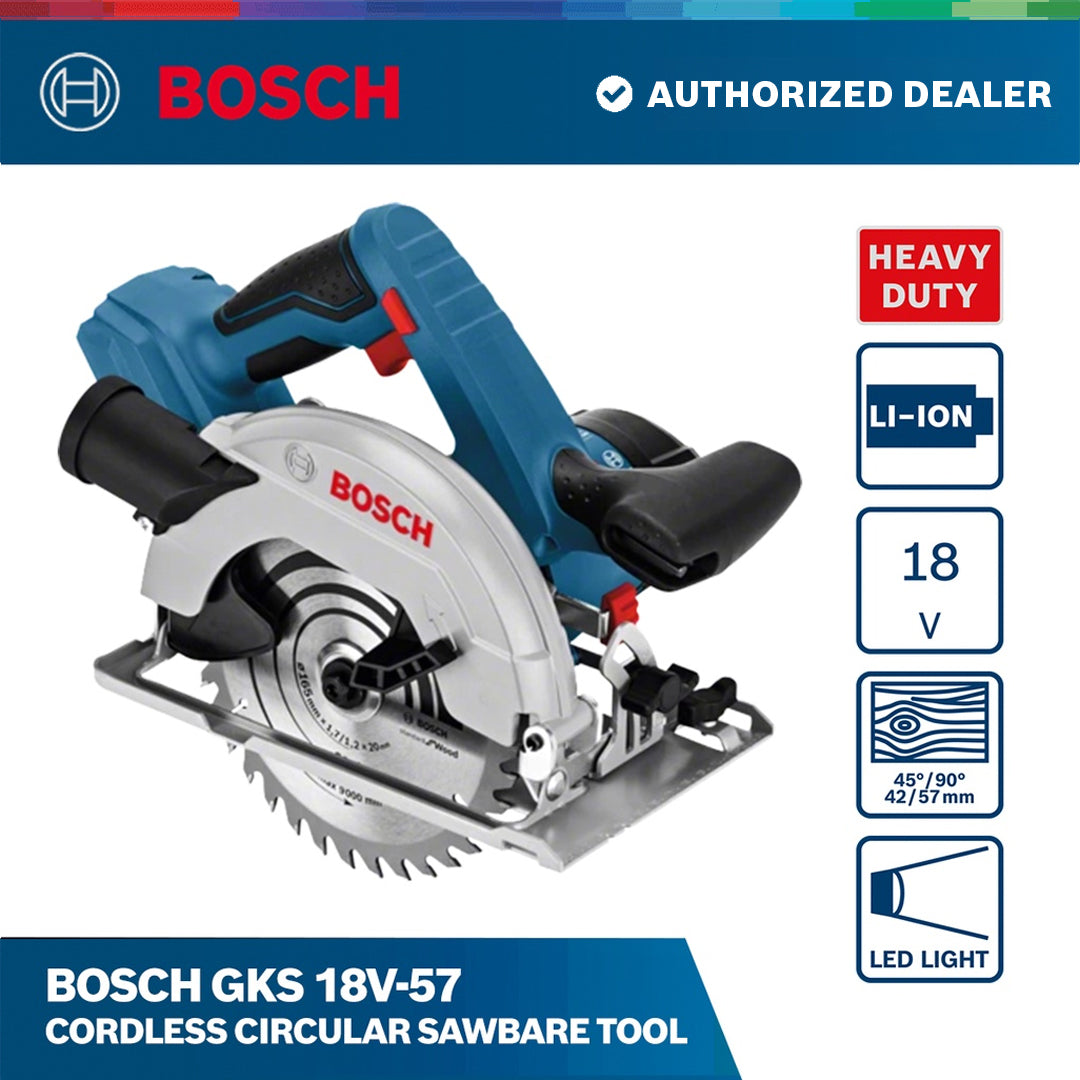 Bosch GKS 18V-57 Cordless Circular SawBare tool