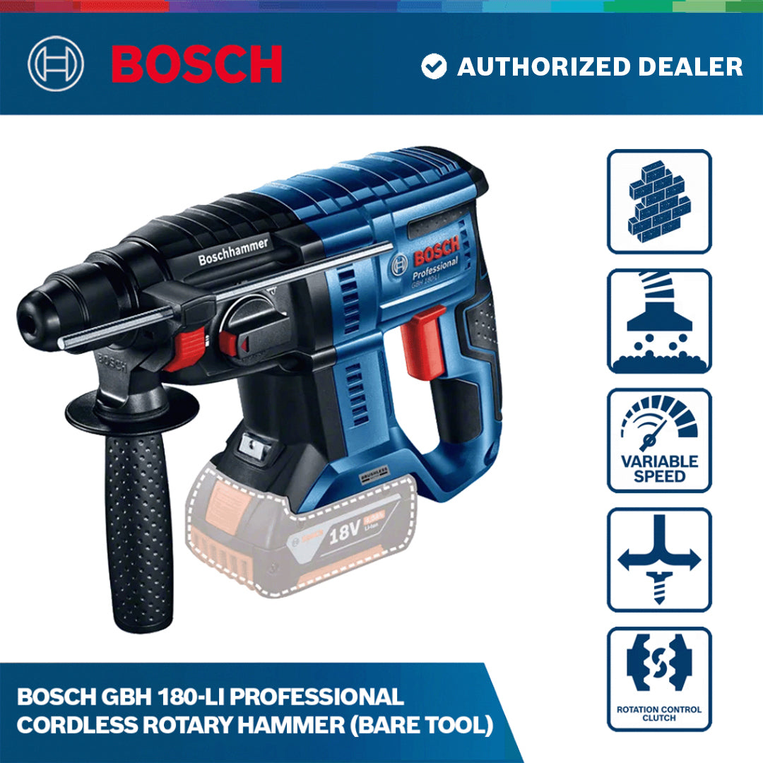 GBH 180-LI Cordless Rotary Hammer Bare Tool
