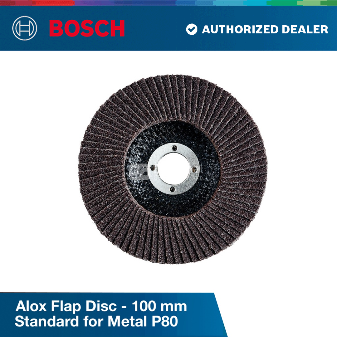 Bosch Alox Flap Disc - 100mm Standard for Metal P80