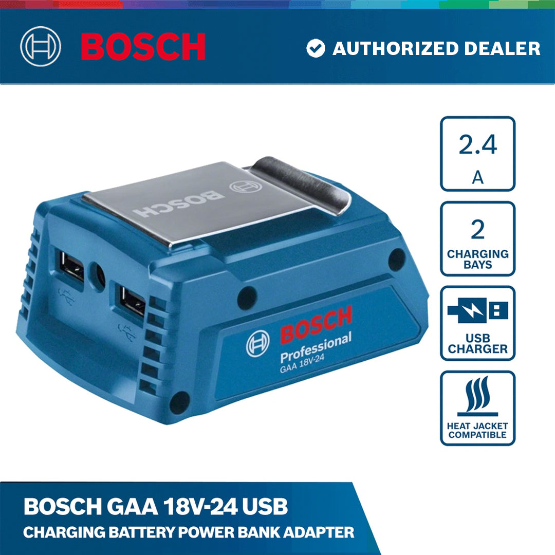Bosch GAA 18V-24 USB Charging Battery Power Bank Adapter