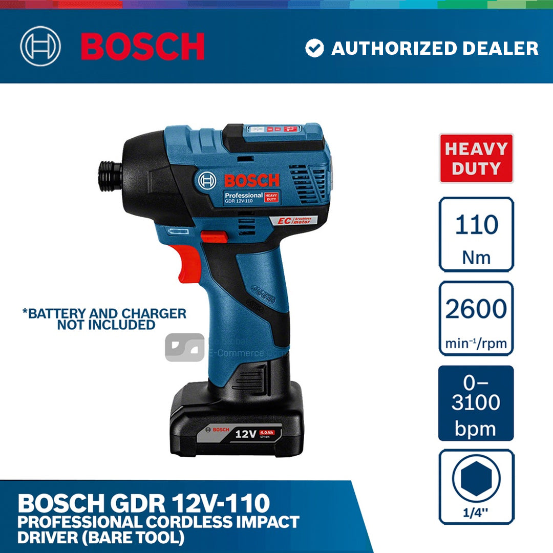 Bosch GDR 12V-110 Professional Cordless Impact Driver (Bare Tool)