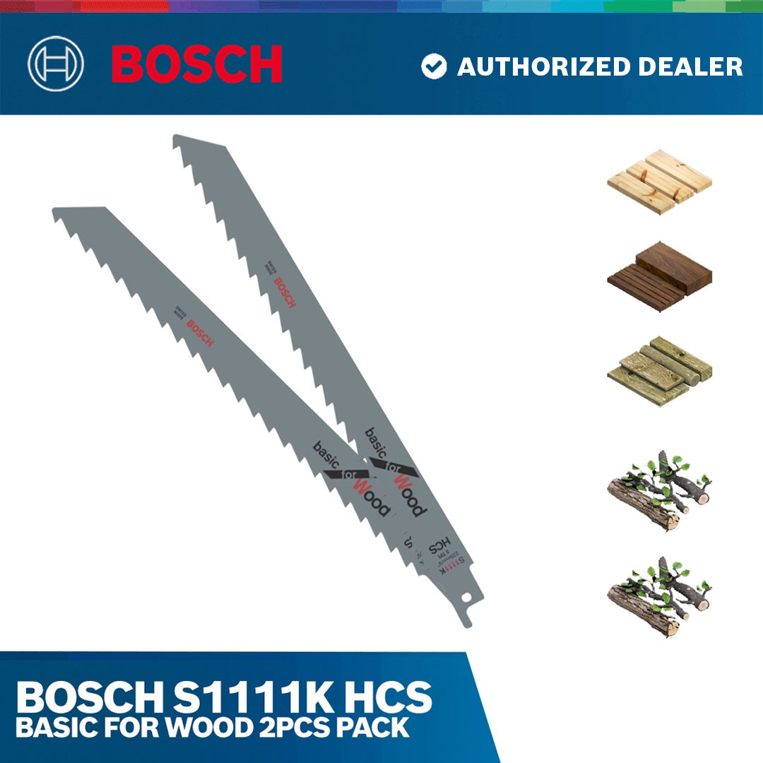 Bosch S1111K HCS Basic for Wood 2pcs pack