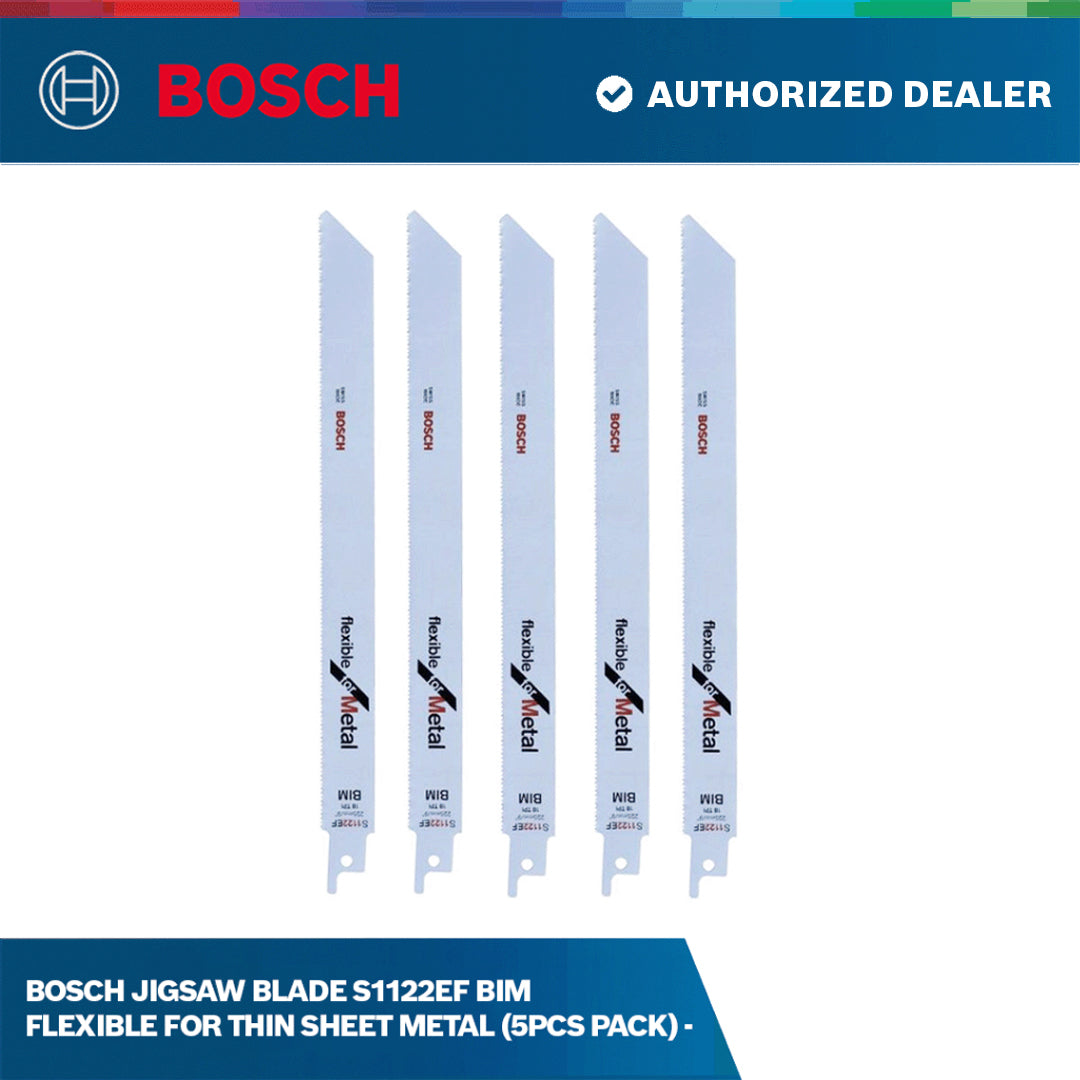 Bosch S1122EF BIM Flexible for Thin Sheet Metal 5pcs pack