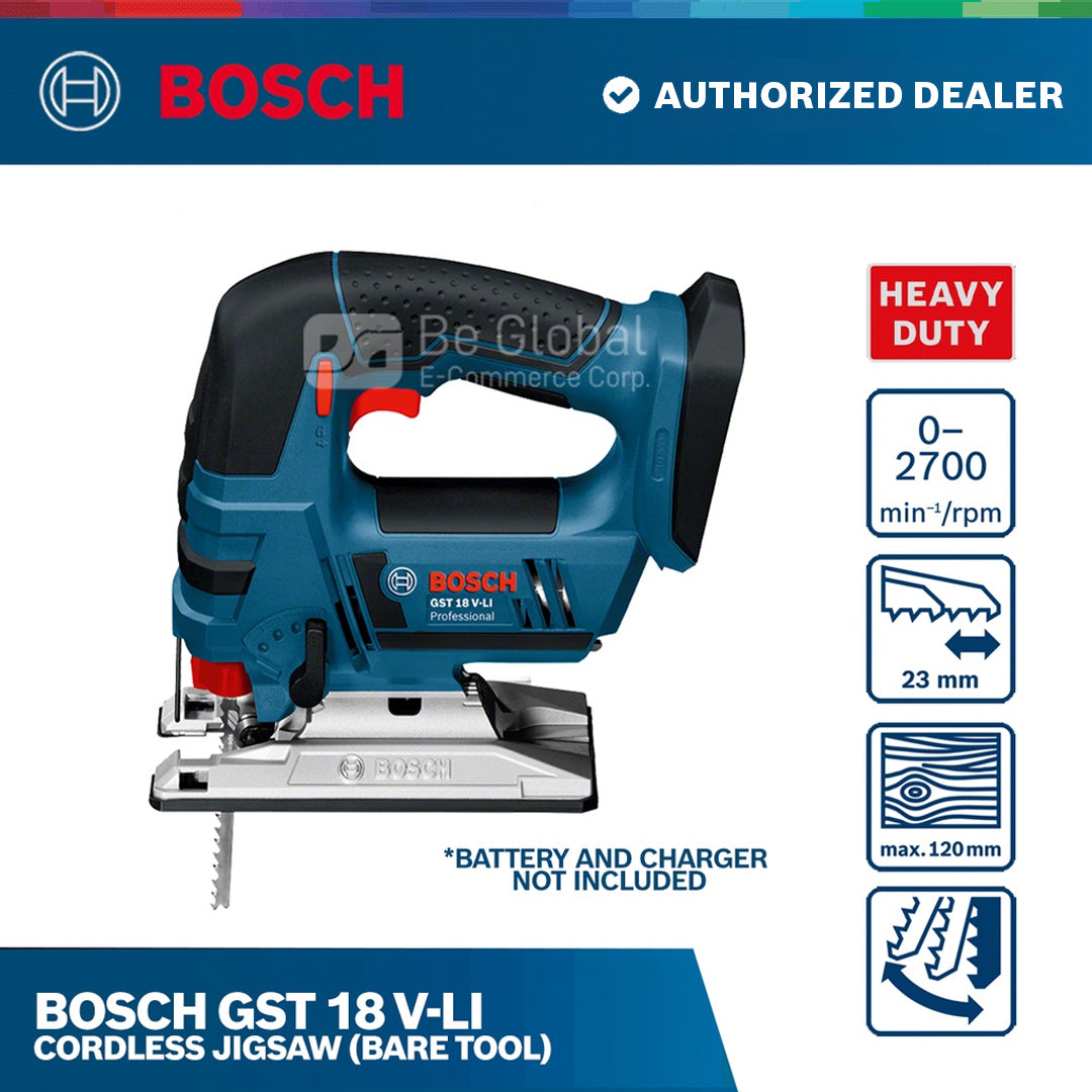 Bosch GST 18 V-Li Cordless Jigsaw (Bare Tool)