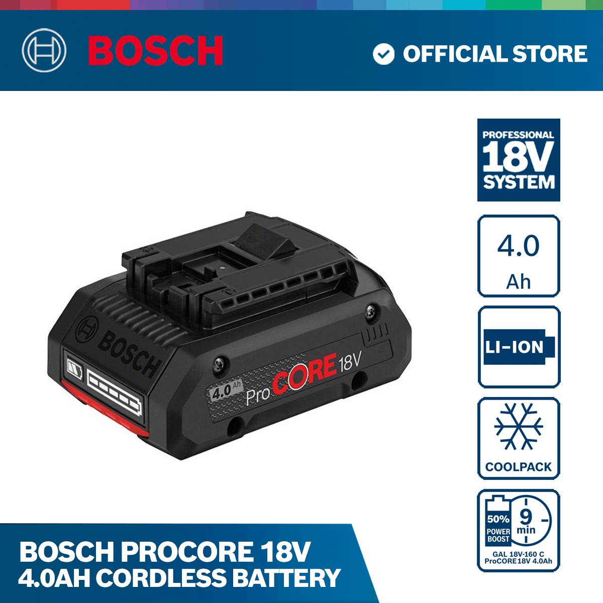 Bosch ProCORE 18V 4.0Ah Cordless Battery – Bosch By BGE