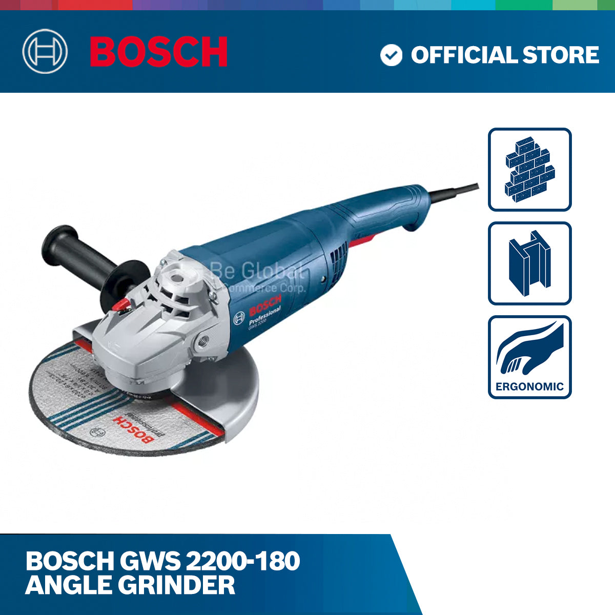 Bosch GWS 2200-180 Angle Grinder