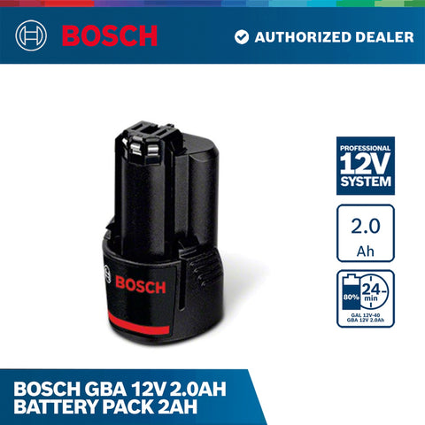 Bosch GBA 12V Battery Pack 2Ah