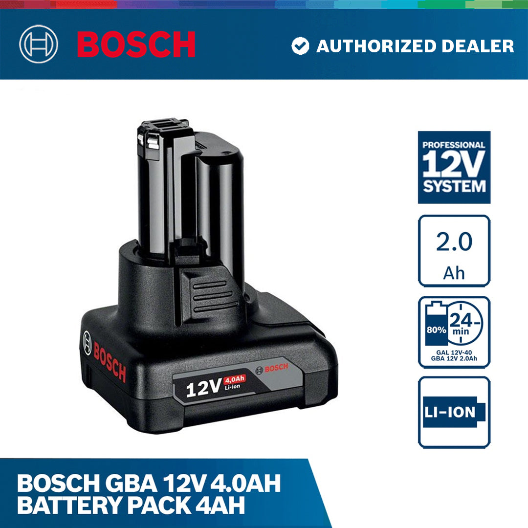 Bosch GBA 12V 4.0Ah Battery Pack 4Ah