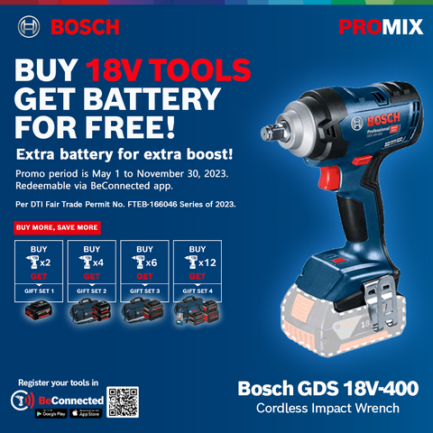 Bosch GDS 18V-400 Professional Cordless Impact Wrench (Bare Tool)