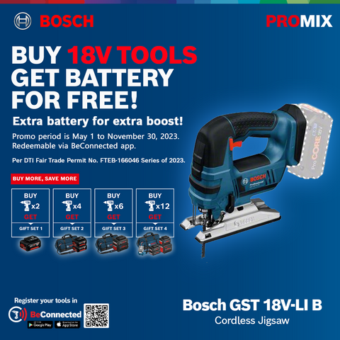 Bosch GST 18 V-Li Professional Cordless Jigsaw (Bare Tool)