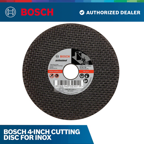 Bosch 4-inch Cutting Disc for INOX – Bosch By BGE