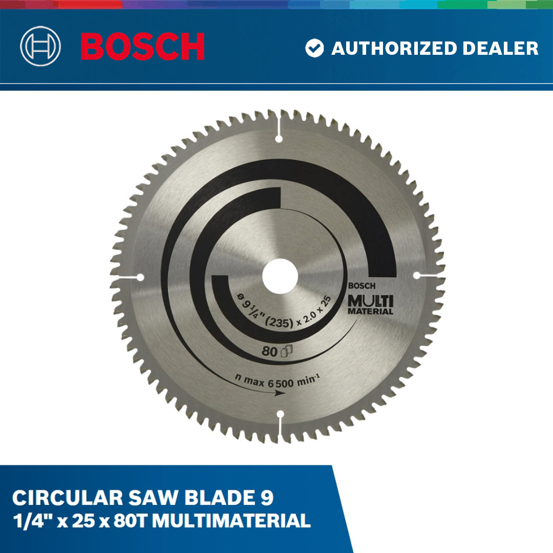 Circularsaw Blade 9 1/4" x 25 x 80T Multimaterial