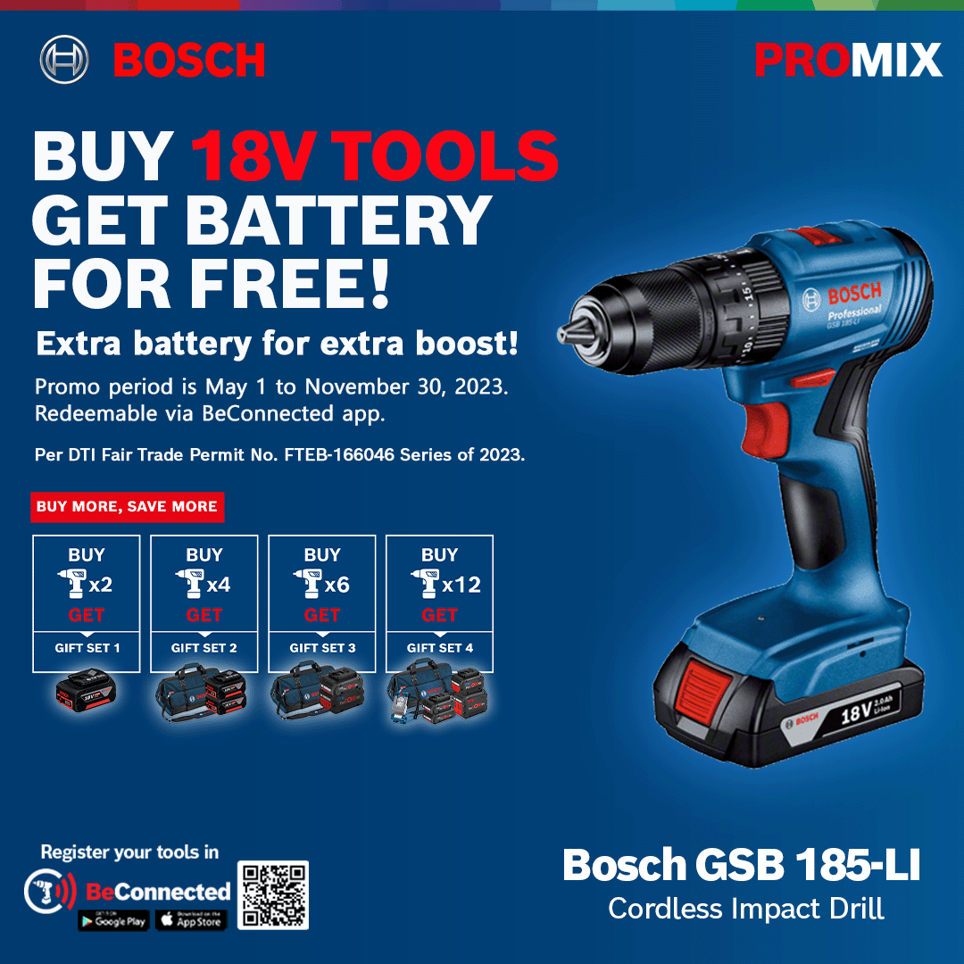 BOSCH GSB 185-LI w/ 23 PC ACE (0 601 9K3 1K2)