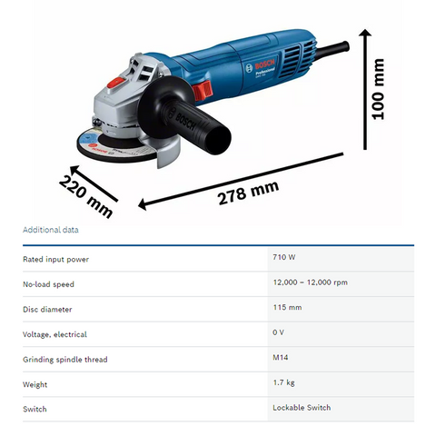 Bosch GWS 700 4" Small Angle Grinder