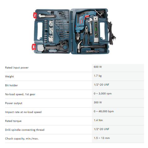 Bosch GSB 600 - 100 pc Kit