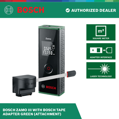 Bosch Zamo III with Tape Adapter Green (attachment)