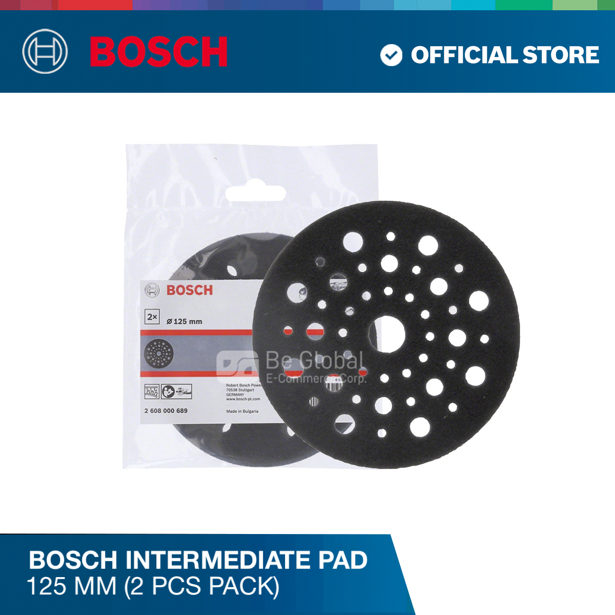 Bosch Intermediate Pad 125MM (2pcs pack)