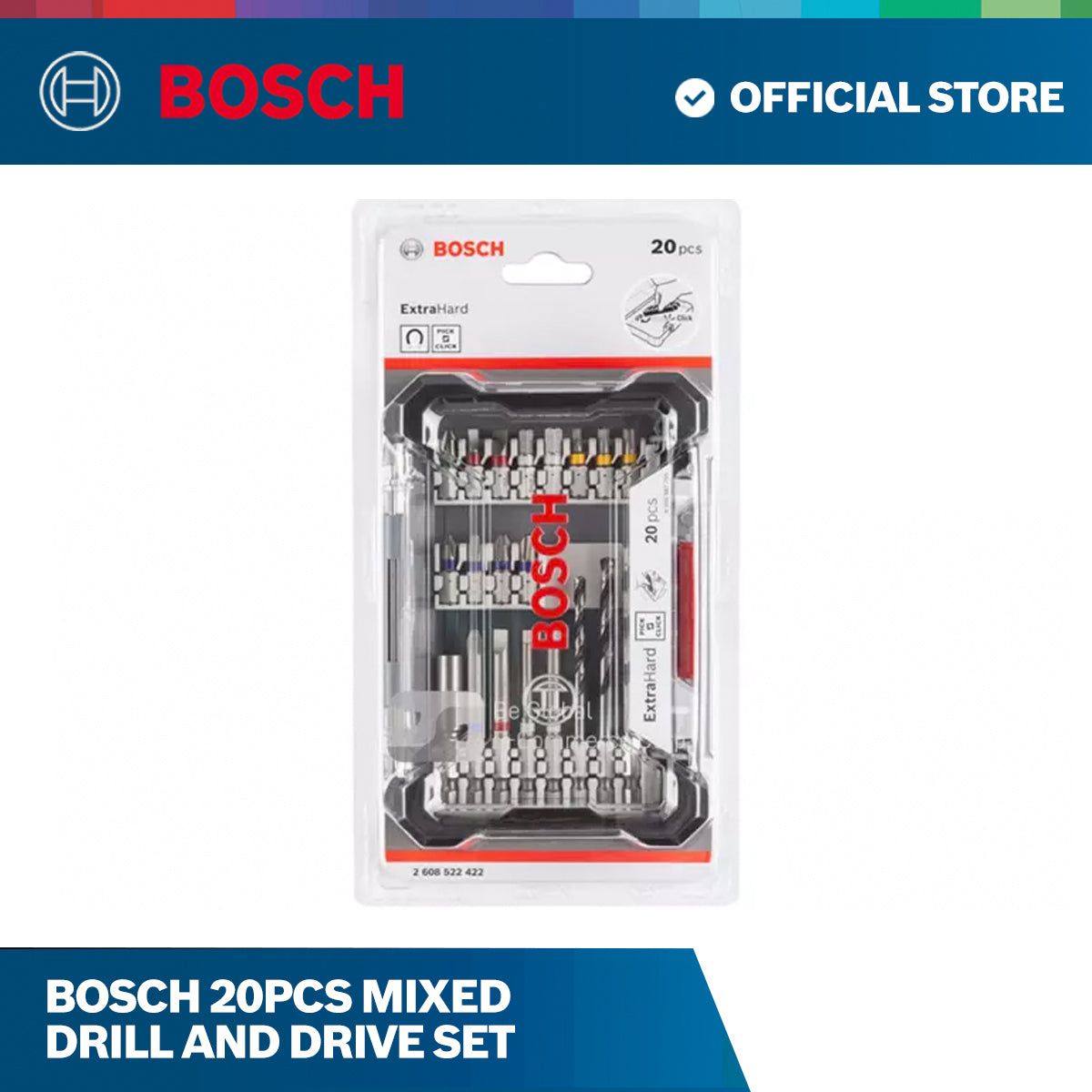 Bosch 20pcs mixed drill and drive set