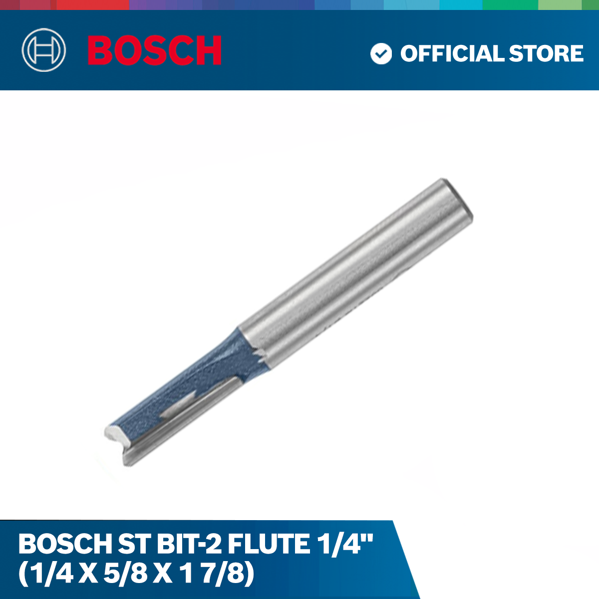 Bosch ST Bit-2 Flute 1/4" (1/4 X 5/8 X 1 7/8)