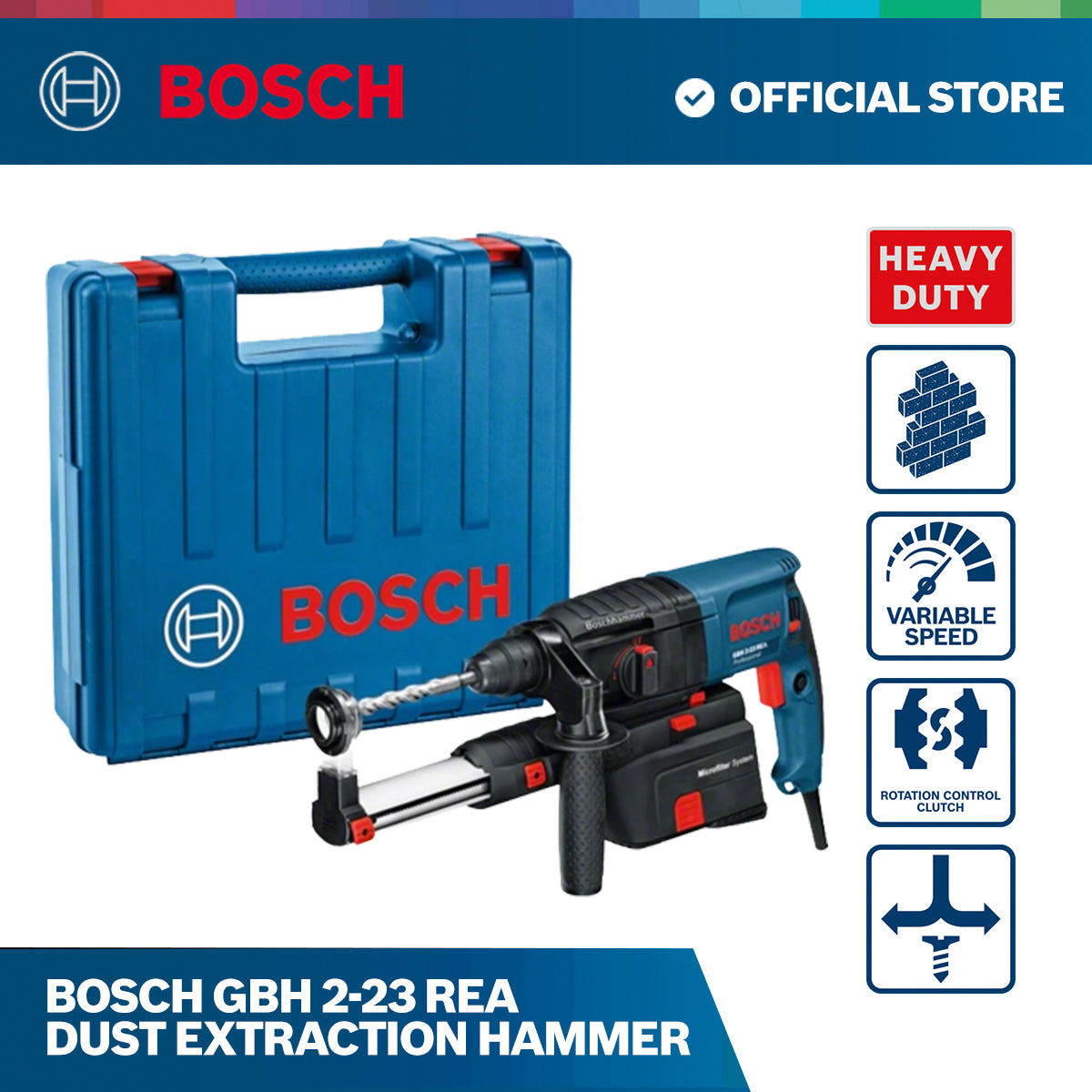 Bosch GBH 2-23 REA Dust Extraction Hammer