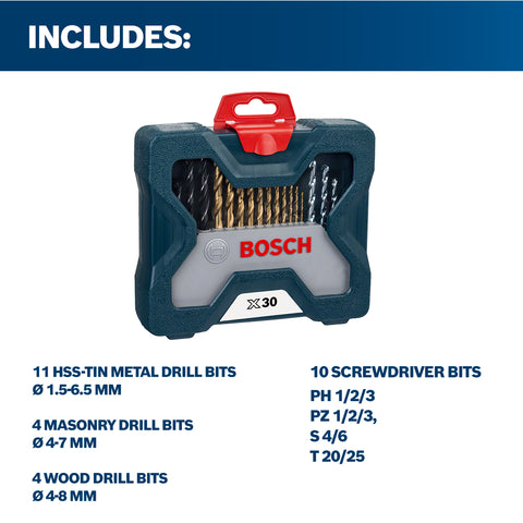 Bosch 30pcs X-Line Set