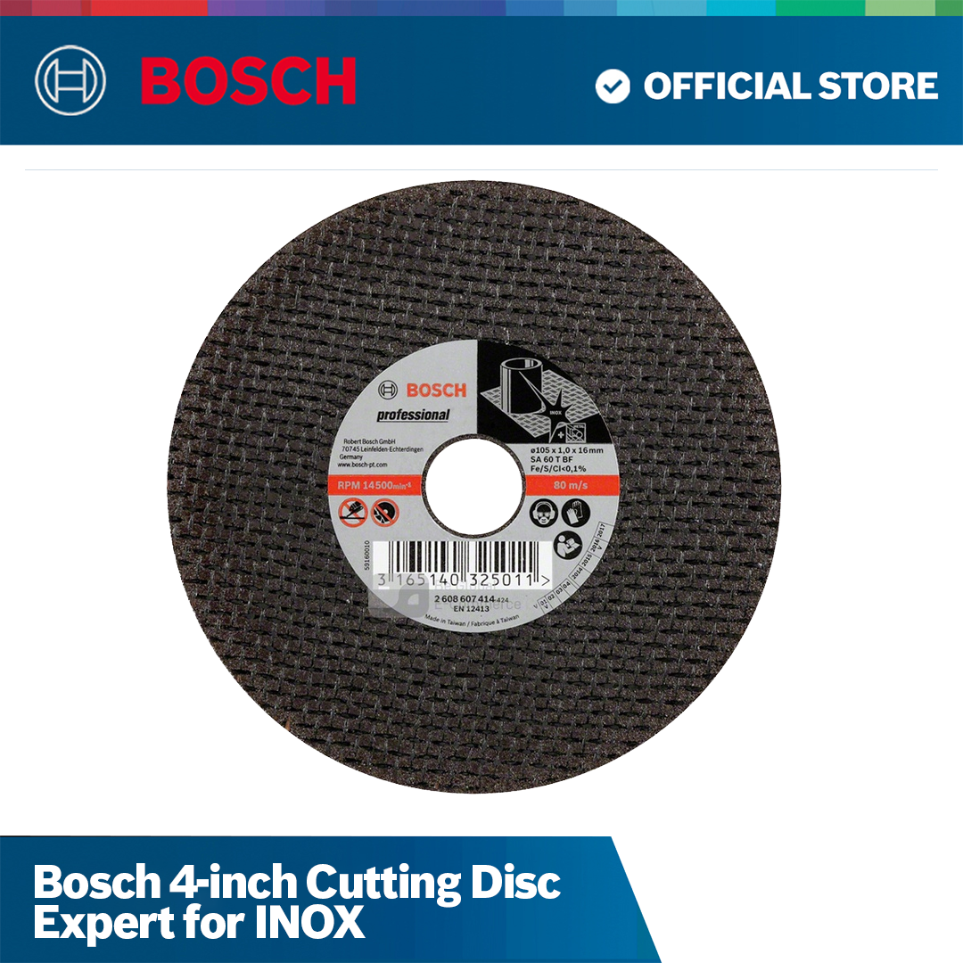 Bosch 4-inch Cutting Disc Expert for INOX – Bosch By BGE
