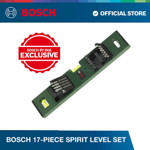 Bosch 17-piece spirit level set