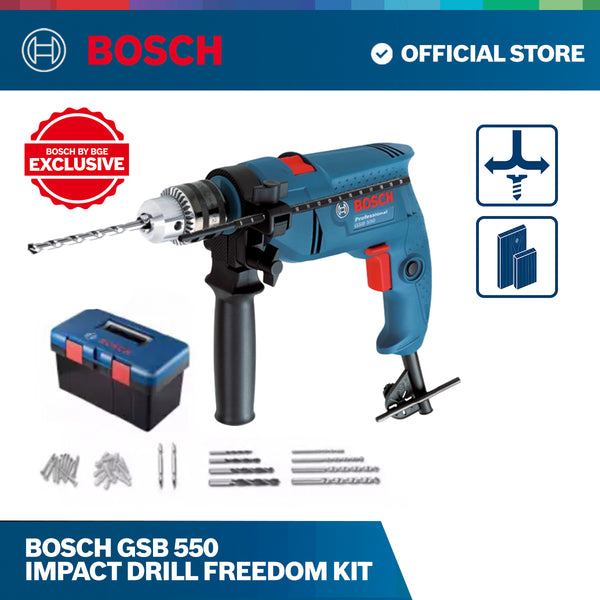 Bosch GSB 550 Impact Drill Freedom Kit Bosch By BGE