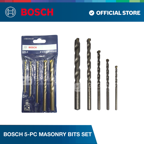 Bosch 5-pc Masonry bits set