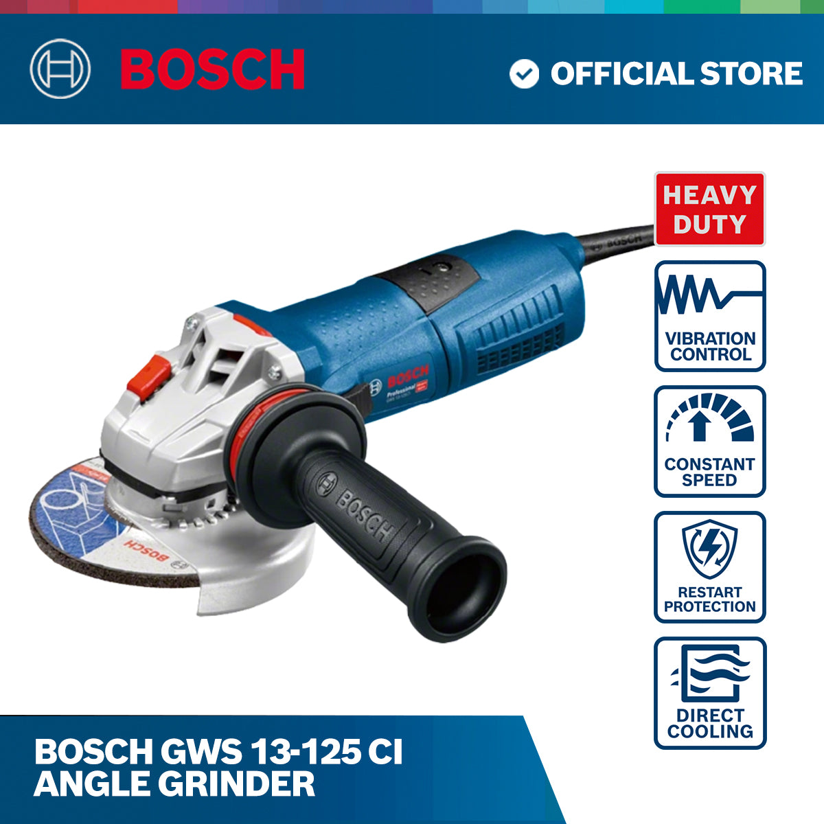 Bosch GWS 13-125 CI Angle Grinder