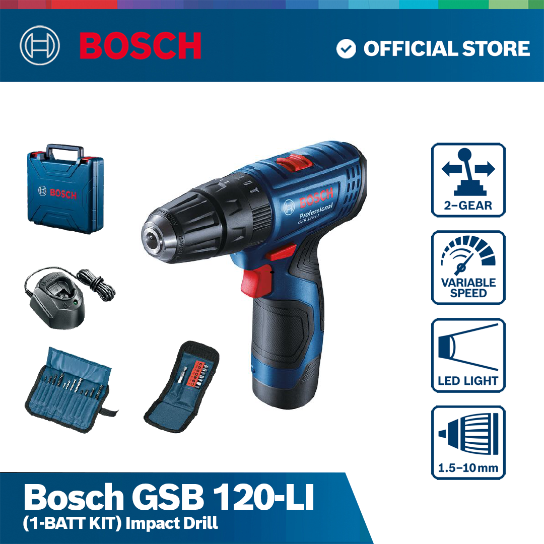 Bosch GSB 120-LI (1-BATT KIT) Impact Drill