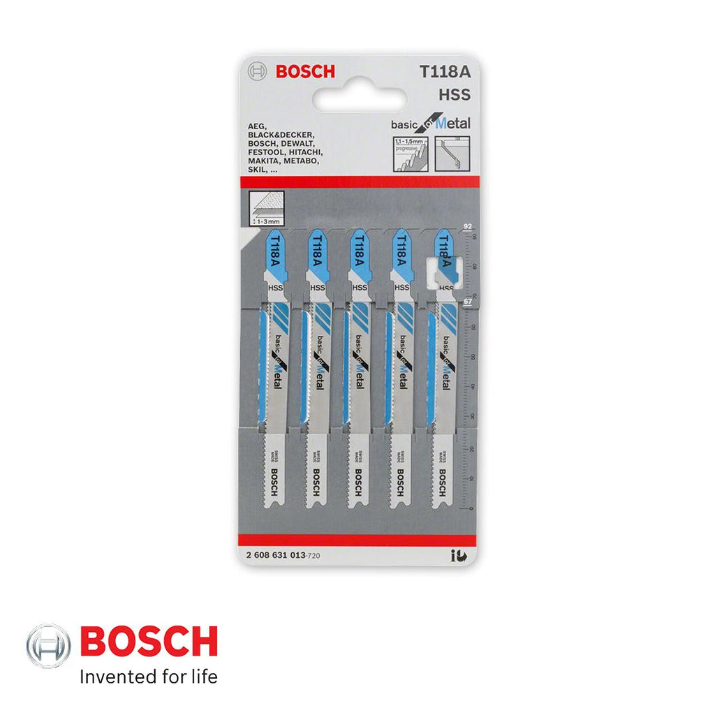 Bosch Jigsaw Blade T118A (5pcs per pack) – Bosch By BGE