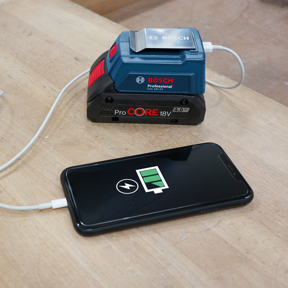 Bosch GAA 18V 24 USB Charging Battery Power Bank Adapter Bosch By BGE bosch-gaa-18v-24-usb-charging-battery-power-bank-adapter-bosch-by-bge