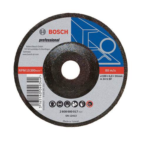 Bosch Grinding Wheel Metal 100x6mm 5pcs Pack