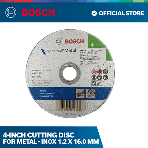 4-inch Cutting Disc for Metal - INOX 1.2 x 16.0 mm