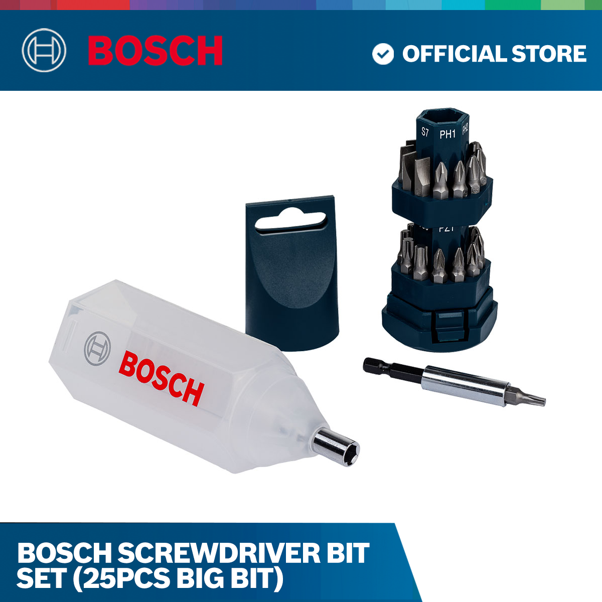 Bosch Screwdriver Bit Set (25pcs Big Bit) – Bosch By BGE