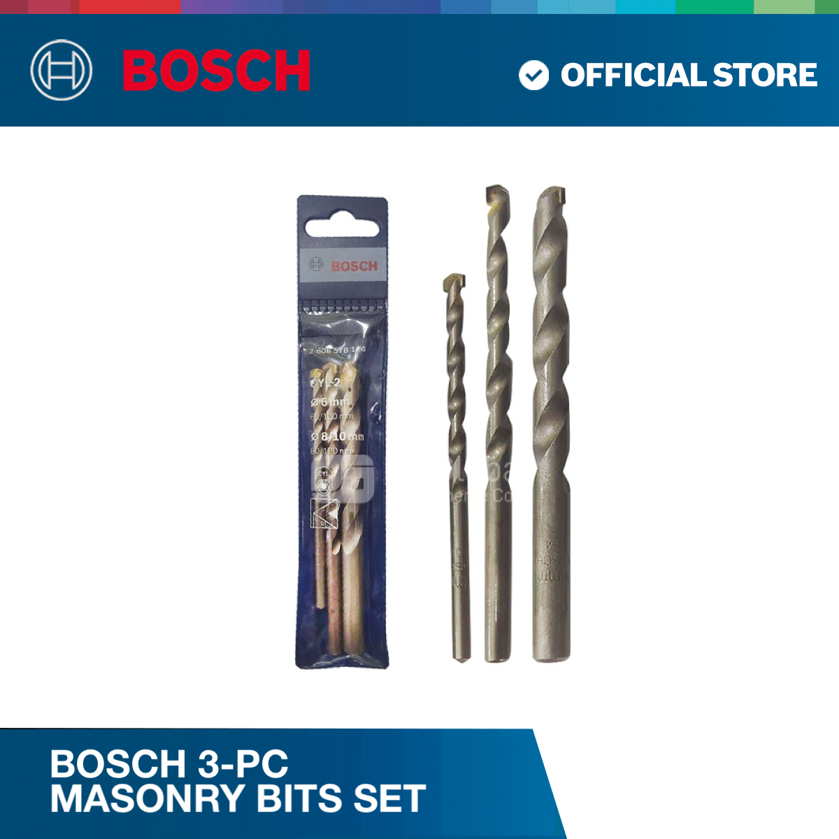 Bosch 3-pc Masonry bits set