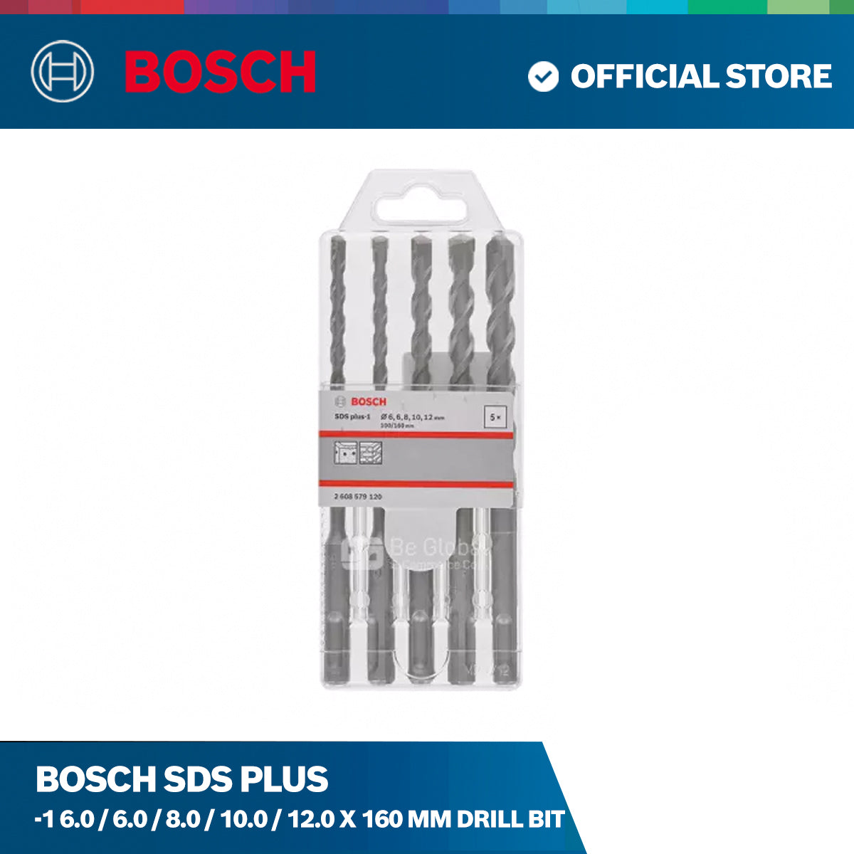 Bosch SDS Plus-1 6.0 / 6.0 / 8.0 / 10.0 / 12.0 X 160 MM