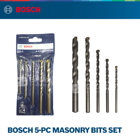 Bosch 5-pc Masonry bits set