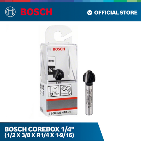 Bosch Corebox 1/4" (1/2 X 3/8 X R1/4 X 1-9/16)