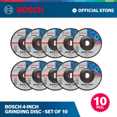 Bosch 4-inch Grinding Disc - Set of 10