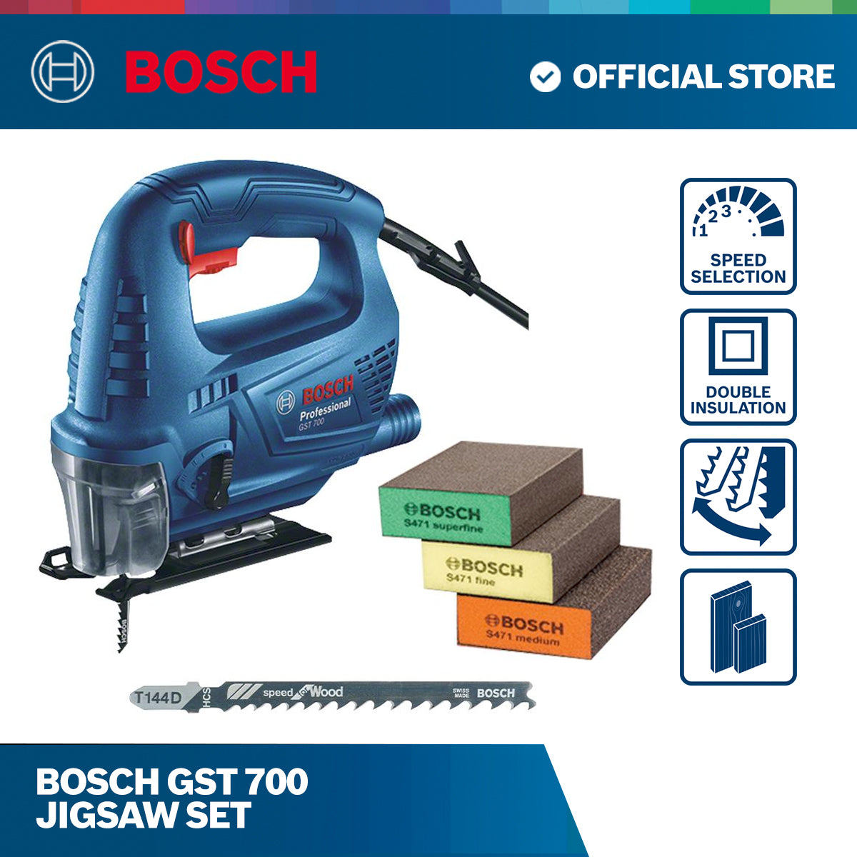 Bosch GST 700 Jigsaw Set