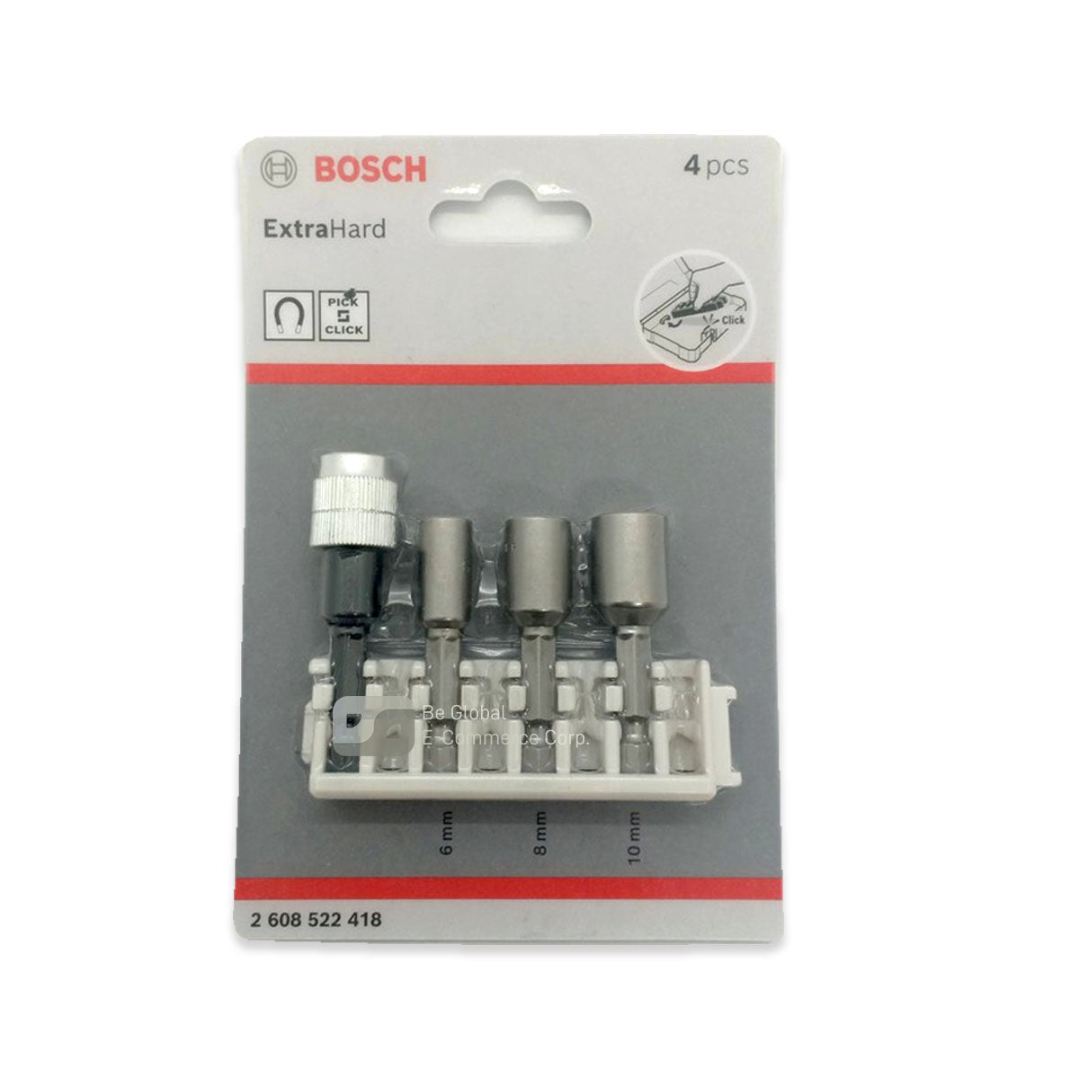 Bosch Nutsetter Bit Set - 3 Pcs (8mm, 10mm, 13mm) With 1/4" Hex Shank