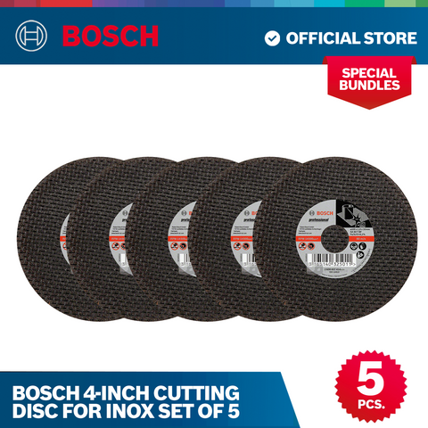 Bosch 4-inch Cutting Disc for INOX Set of 5